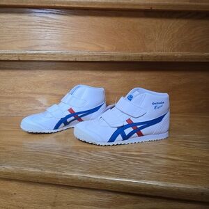 Onitsuka Tiger by Asics Kids' White and Blue Shoes